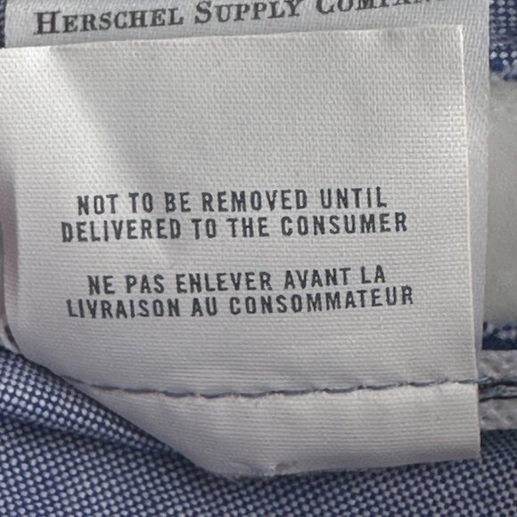 Herchel Supply Co Hat Trucker Cap Embroidered H.S.CO Logo Denim Strapback - Picture 10 of 10